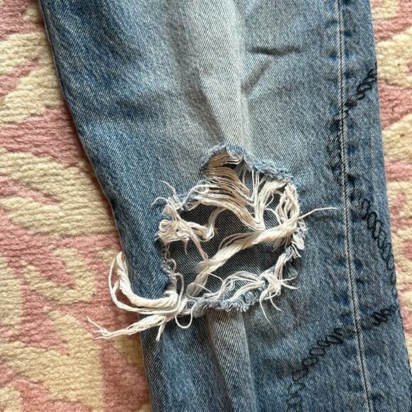 Levi 501 Womens Rope Design Urban Outfitters 26x28 Size 26 - Picture 4 of 12